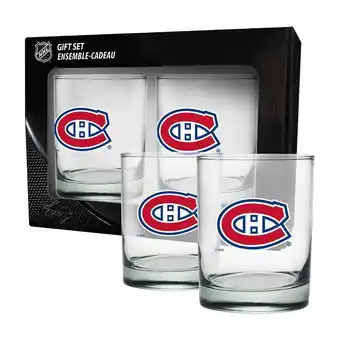 Giant Tiger NHL Montreal Canadiens Rock Glass Set, 384 ml, 2-Pack offer
