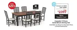 La Z Boy Canadel 7-Piece Solid Birch Dining Set offer