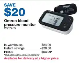 Costco Omron blood pressure monitor offer