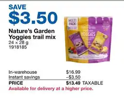 Costco Nature's Garden Yoggies trail mix offer