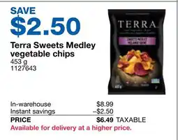 Costco Terra Sweets Medley vegetable chips offer