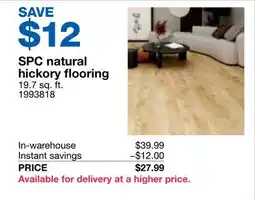 Costco SPC natural hickory flooring offer