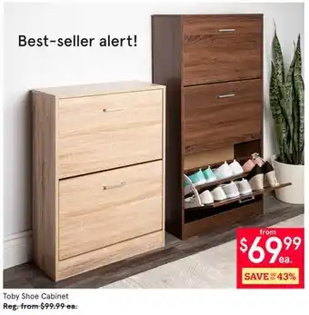 Kitchen Stuff Plus Toby Shoe Cabinet offer