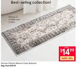 Kitchen Stuff Plus Harman Cilantro Memory Foam Bathmat offer