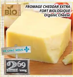 Supermarché PA FROMAGE CHEDDAR EXTRA FORT BIOLOGIQUE | Organic Cheese offer
