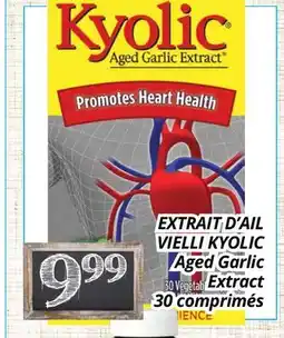Supermarché PA EXTRAIT D'AIL VIELLI KYOLIC | Aged Garlic Extract offer