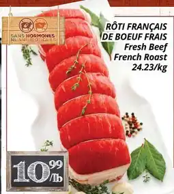 Supermarché PA RÔTI FRANÇAIS DE BOEUF FRAIS | Fresh Beef French Roast offer