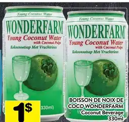 Supermarché PA BOISSON DE NOIX DE COCO WONDERFARM | Coconut Beverage offer