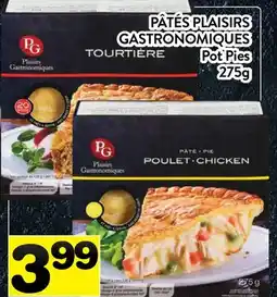Supermarché PA PÂTÉS PLAISIRS GASTRONOMIQUES | Pot Pies offer