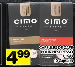 Supermarché PA CAPSULES DE CAFÉ POUR NESPRESSO CIMO offer