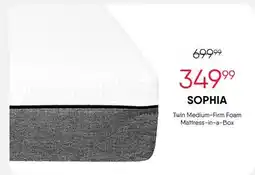 Meubles RD Sophia - Twin Medium-Firm Foam Mattress offer