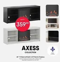 Meubles RD Axess - TV Stand with Electric Fireplace 60 offer