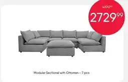 Meubles RD Pedneault - Modular Sectional with Ottoman - 7 pcs offer