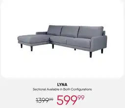 Meubles RD Lyna - Sectional with Chaise offer