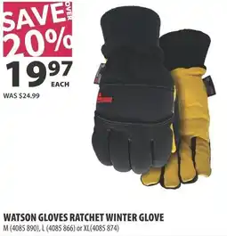 Co-op Watson gloves ratchet winter glove offer