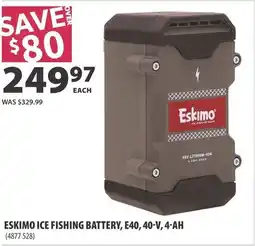 Co-op ESKIMO ICE FISHING BATTERY, E40, 40-V, 4-AH offer