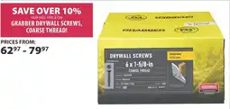 Co-op Grabber drywall screws, coarse thread! offer