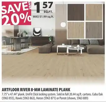 Co-op Artfloor river 8-mm laminate plank offer