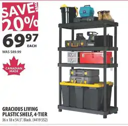 Co-op Gracious living plastic shelf offer