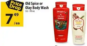 Co-op Old Spice or Olay Body Wash offer