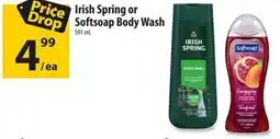 Co-op Irish Spring or Softsoap Body Wash offer