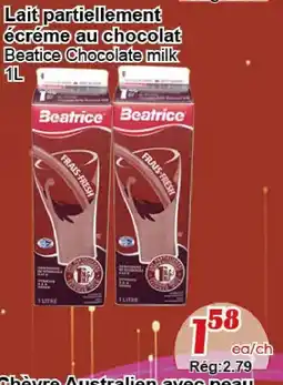 Marche C&T Beatice chocolate milk offer