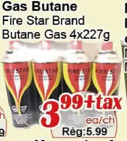 Marche C&T Fire star brand butane gas offer