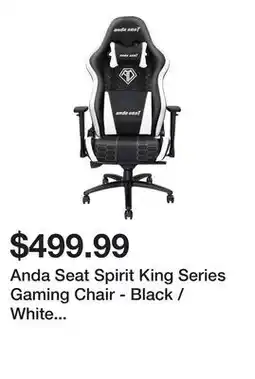 Newegg Anda Seat Spirit King Series Gaming Chair - Black / White (AD4XL-05-BW-PV-W03) offer