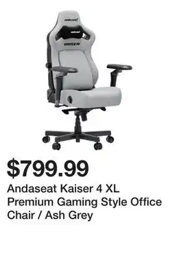 Newegg Andaseat Kaiser 4 XL Premium Gaming Style Office Chair / Ash Grey offer