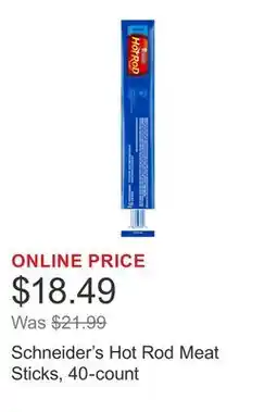 Costco Schneider's Hot Rod Meat Sticks, 40-count offer