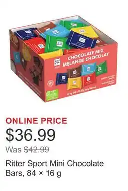 Costco Ritter Sport Mini Chocolate Bars, 84 × offer