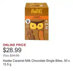 Costco Awake Caramel Milk Chocolate Single Bites offer