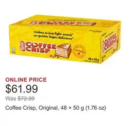 Costco Coffee Crisp, Original, 48 × 50 g (1.76 oz) offer