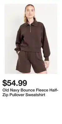 Old Navy Old Navy Bounce Fleece Half-Zip Pullover Sweatshirt offer