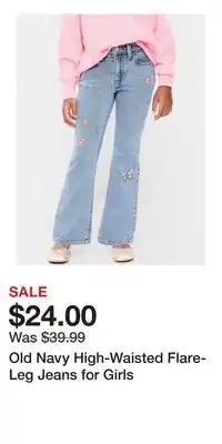 Old Navy Old Navy High-Waisted Flare-Leg Jeans for Girls offer