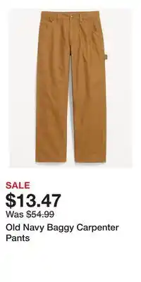 Old Navy Old Navy Baggy Carpenter Pants offer
