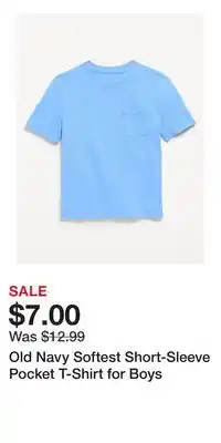 Old Navy Old Navy Softest Short-Sleeve Pocket T-Shirt for Boys offer