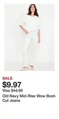 Old Navy Old Navy Mid-Rise Wow Boot-Cut Jeans offer