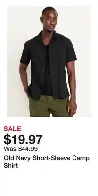 Old Navy Old Navy Short-Sleeve Camp Shirt offer