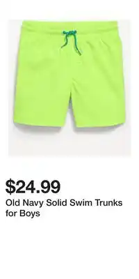 Old Navy Old Navy Solid Swim Trunks for Boys offer