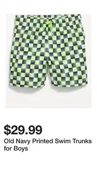 Old Navy Old Navy Printed Swim Trunks for Boys offer