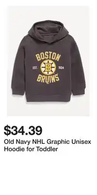 Old Navy Old Navy NHL Graphic Unisex Hoodie for Toddler offer