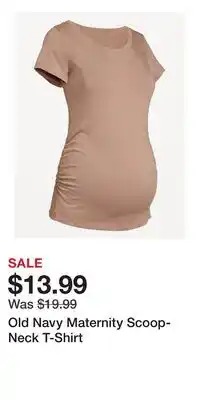 Old Navy Old Navy Maternity Scoop-Neck T-Shirt offer