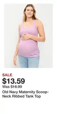 Old Navy Old Navy Maternity Scoop-Neck Ribbed Tank Top offer