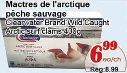 Marche C&T Clearwater brand wild caught arctic surf clams offer