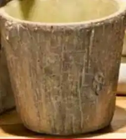 Giant Tiger Textured cement 5.5 planter offer