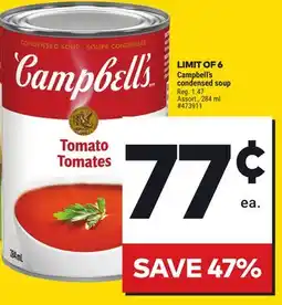 Giant Tiger Campbell's condensed soup offer