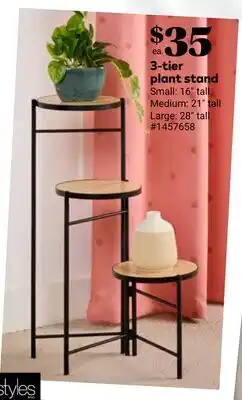 Giant Tiger 3-tier plant stand offer