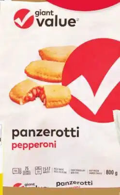 Giant Tiger Giant Value frozen panzerotti offer