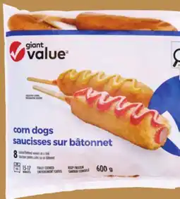 Giant Tiger Giant Value frozen corn dogs offer